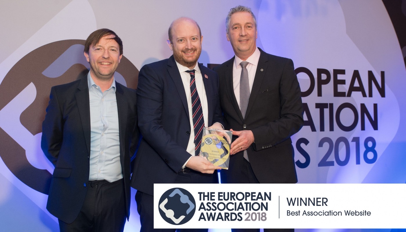 Charles Andrew Revkin collects the Award for Best Association Website.